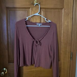 Mauve Thin Cardigan Size Large